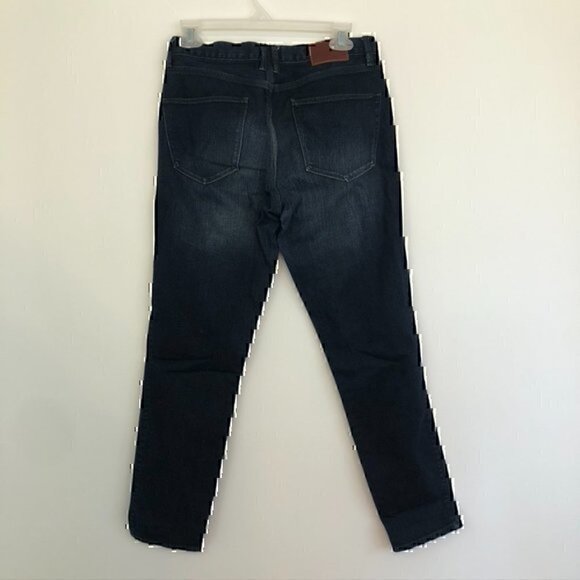 MADEWELL Skinny Skinny Ankle Jeans Dark Wash Mid Rise Waist Cropped Crop 27 W27 - Picture 9 of 12